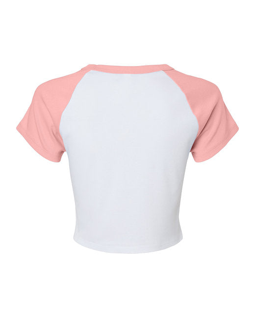 Ladies' Micro Ribbed Raglan Baby Tee