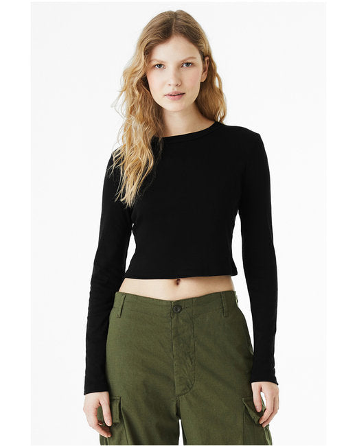 Bella + Canvas Ladies' Micro Ribbed Long Sleeve Baby Tee