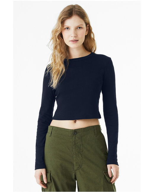 Bella + Canvas Ladies' Micro Ribbed Long Sleeve Baby Tee
