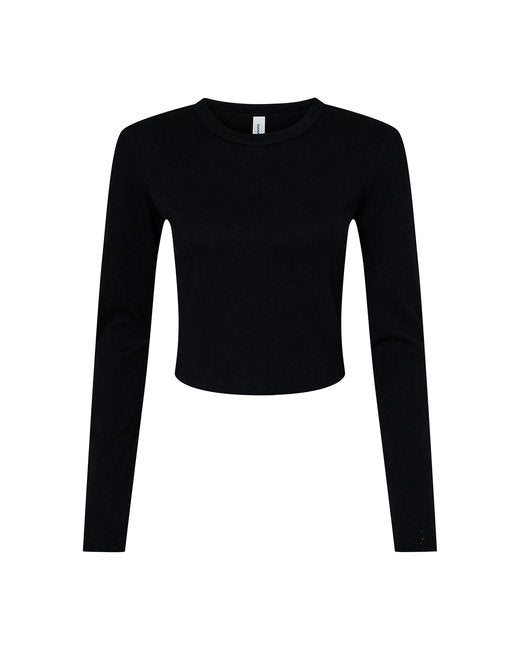 Bella + Canvas Ladies' Micro Ribbed Long Sleeve Baby Tee