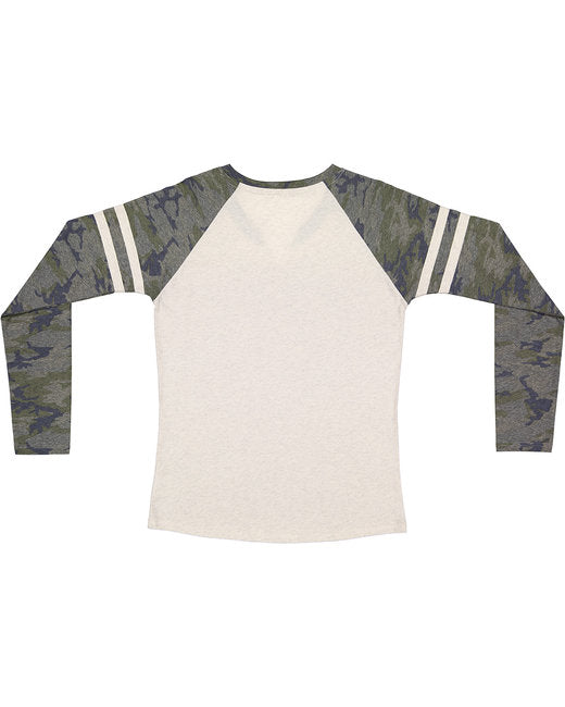 LAT Ladies' Gameday Mash-Up Long Sleeve Fine Jersey T-Shirt