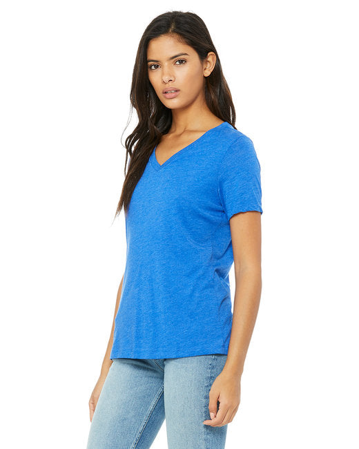 Ladies' Relaxed Triblend V-Neck T-Shirt