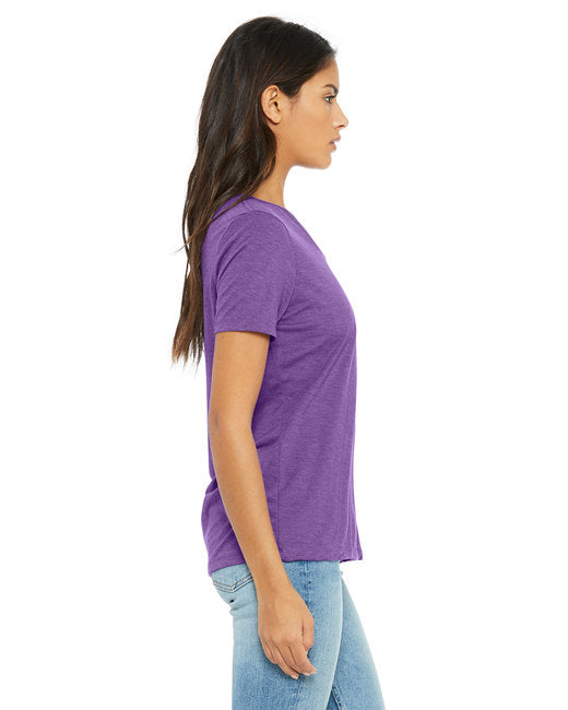 Ladies' Relaxed Triblend V-Neck T-Shirt