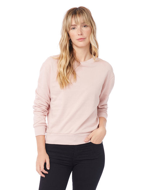 Ladies' Washed Terry Throwback Pullover Sweatshirt