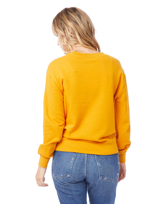 Ladies' Washed Terry Throwback Pullover Sweatshirt