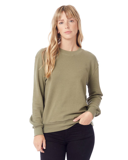 Ladies' Washed Terry Throwback Pullover Sweatshirt