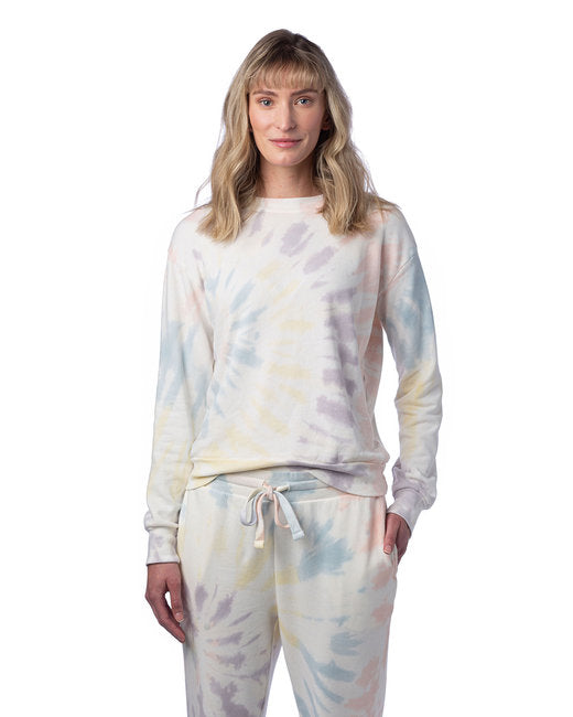 Ladies' Washed Terry Throwback Pullover Sweatshirt
