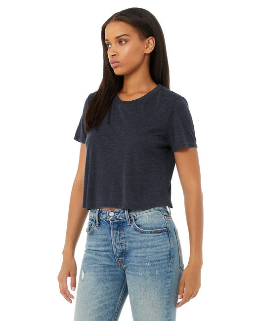 Ladies' Flowy Cropped T-Shirt