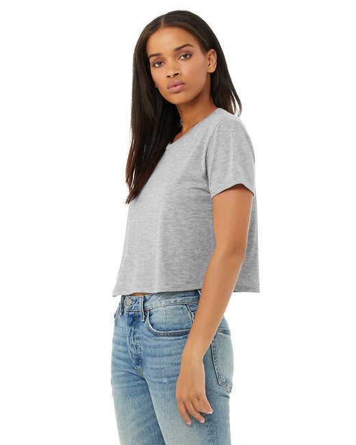 Ladies' Flowy Cropped T-Shirt