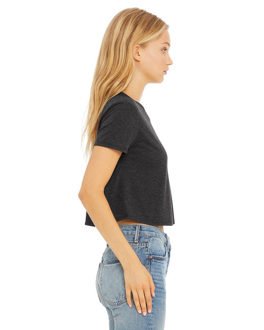 Ladies' Flowy Cropped T-Shirt