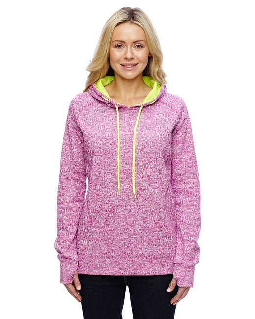 America Ladies' Cosmic Contrast Fleece Hooded Sweatshirt