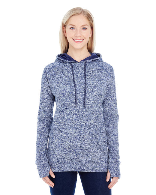 America Ladies' Cosmic Contrast Fleece Hooded Sweatshirt