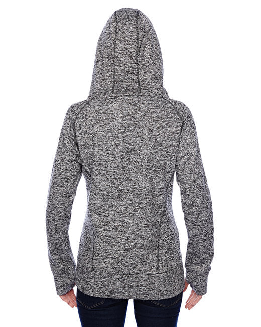 America Ladies' Cosmic Contrast Fleece Hooded Sweatshirt