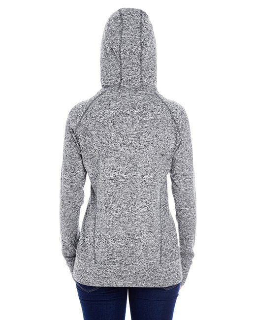 America Ladies' Cosmic Contrast Fleece Hooded Sweatshirt