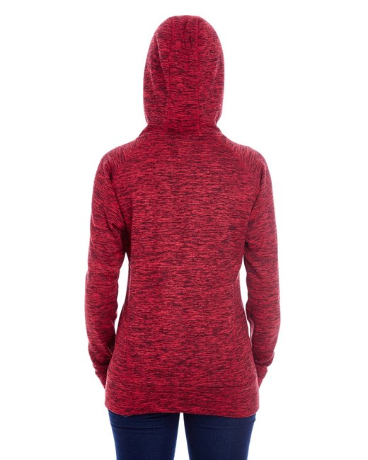 America Ladies' Cosmic Contrast Fleece Hooded Sweatshirt