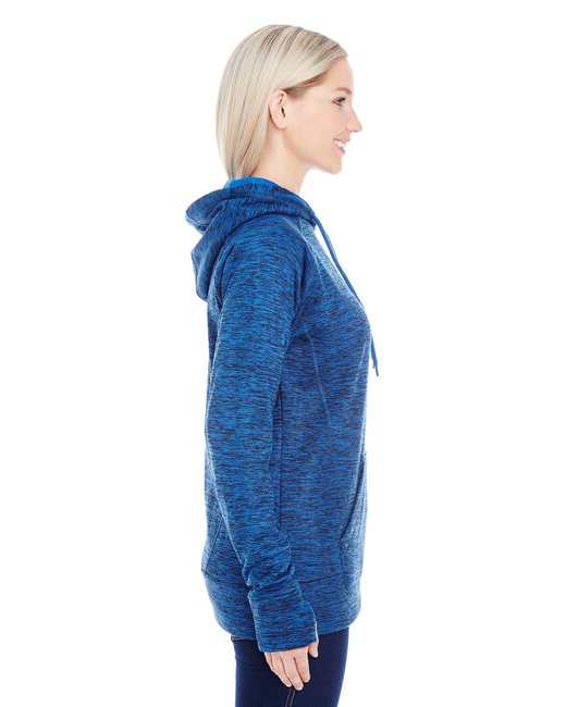 America Ladies' Cosmic Contrast Fleece Hooded Sweatshirt