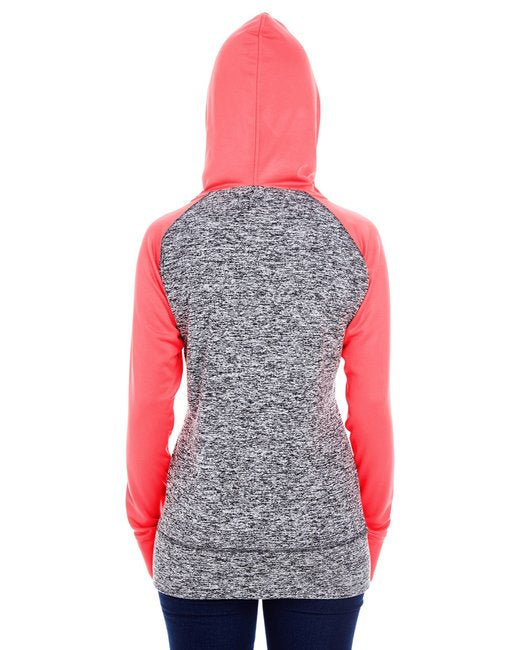 Ladies' Colorblock Cosmic Hooded Sweatshirt