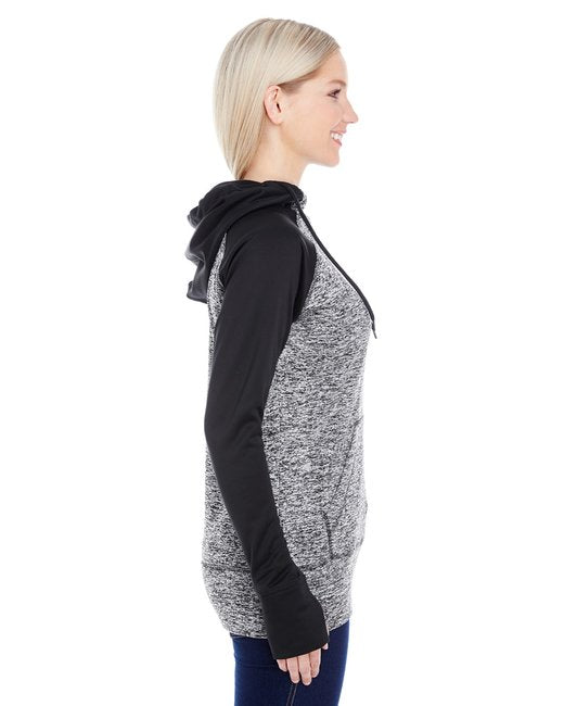Ladies' Colorblock Cosmic Hooded Sweatshirt
