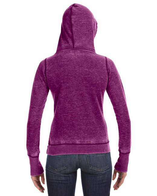 J America Ladies' Zen Pullover Fleece Hooded Sweatshirt
