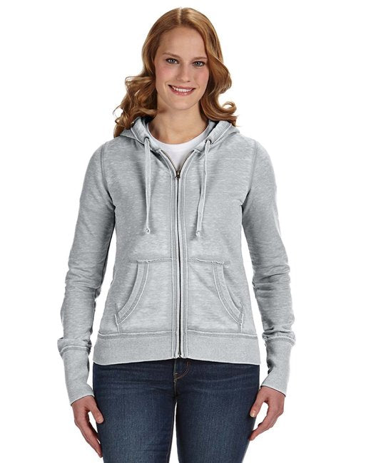 America Ladies' Zen Full-Zip Fleece Hooded Sweatshirt