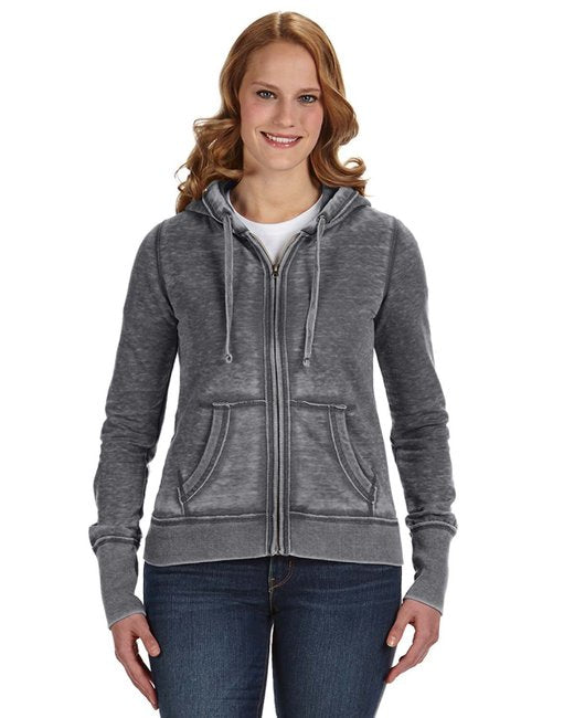 America Ladies' Zen Full-Zip Fleece Hooded Sweatshirt