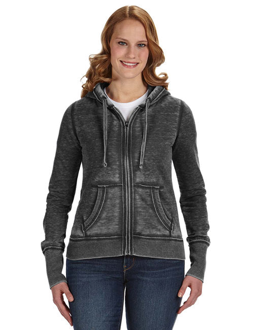 America Ladies' Zen Full-Zip Fleece Hooded Sweatshirt