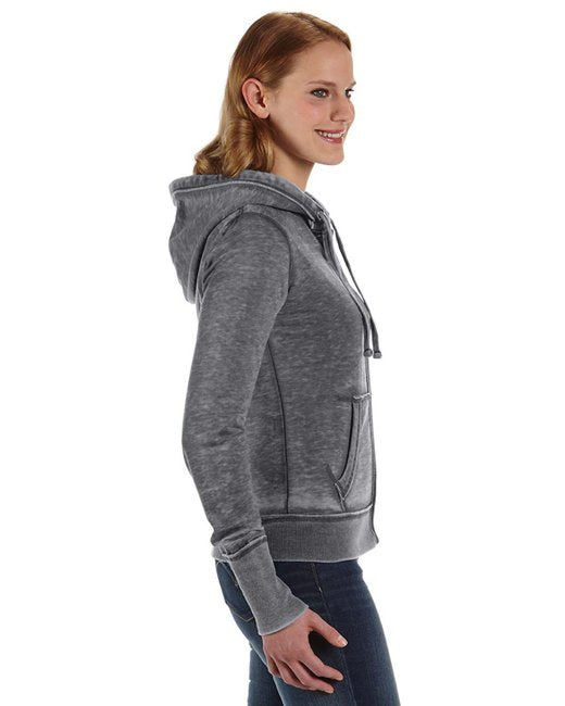 America Ladies' Zen Full-Zip Fleece Hooded Sweatshirt
