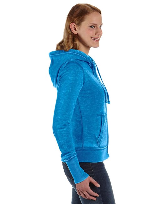 America Ladies' Zen Full-Zip Fleece Hooded Sweatshirt