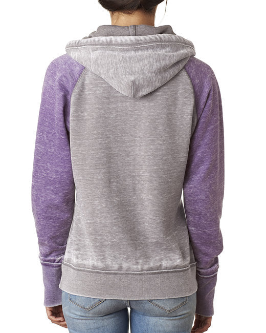 Ladies' Zen Contrast Pullover Hooded Sweatshirt