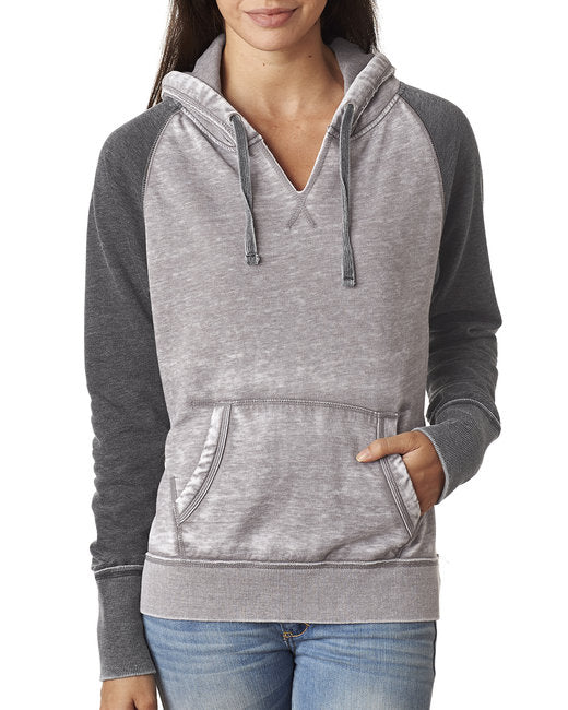 Ladies' Zen Contrast Pullover Hooded Sweatshirt