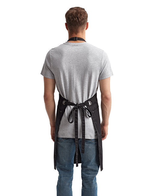 Unisex ‘Barley’ Contrast Stitch Sustainable Bib Apron