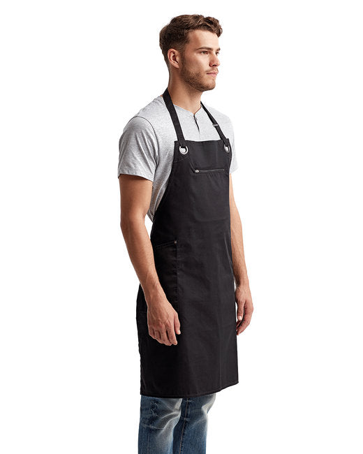 Unisex ‘Barley’ Contrast Stitch Sustainable Bib Apron