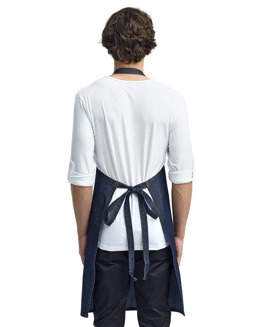 Unisex Jeans Stitch Denim Bib Apron