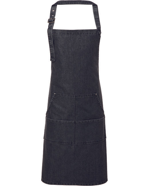 Unisex Jeans Stitch Denim Bib Apron