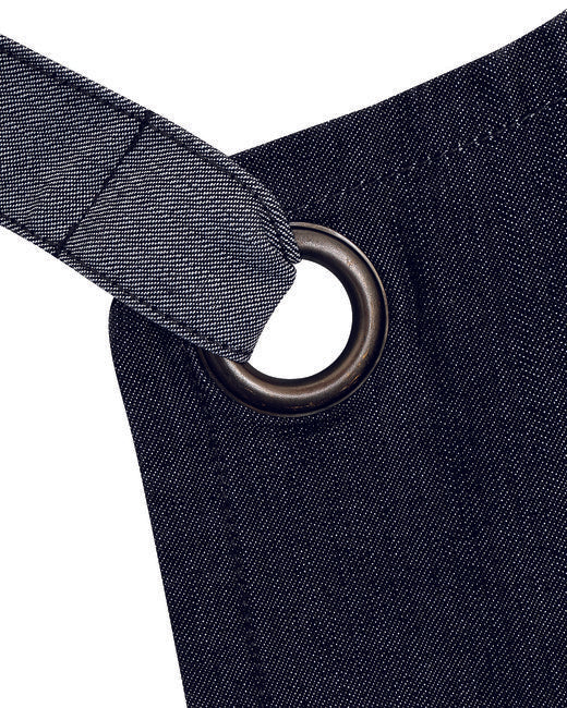 Unisex Domain Contrast Denim Bib Apron