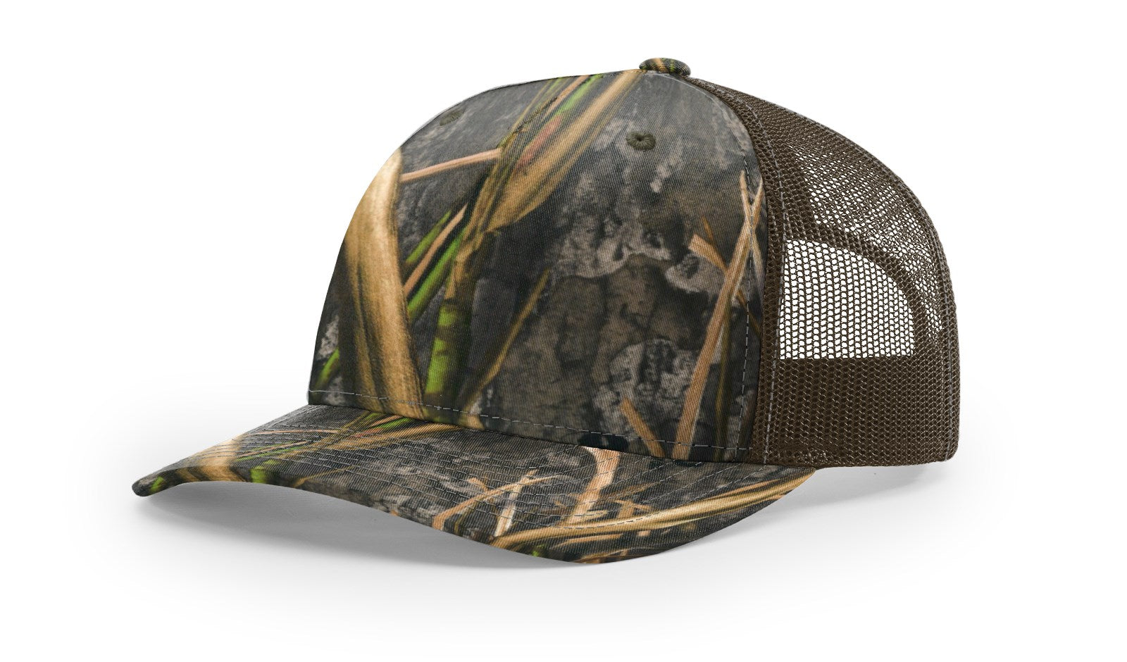 RICHARDSON PRINTED FIVE PANEL TRUCKER MOSSYOAK