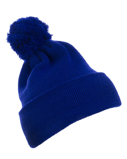 Yupoong Cuffed Knit Beanie with Pom Pom Hat