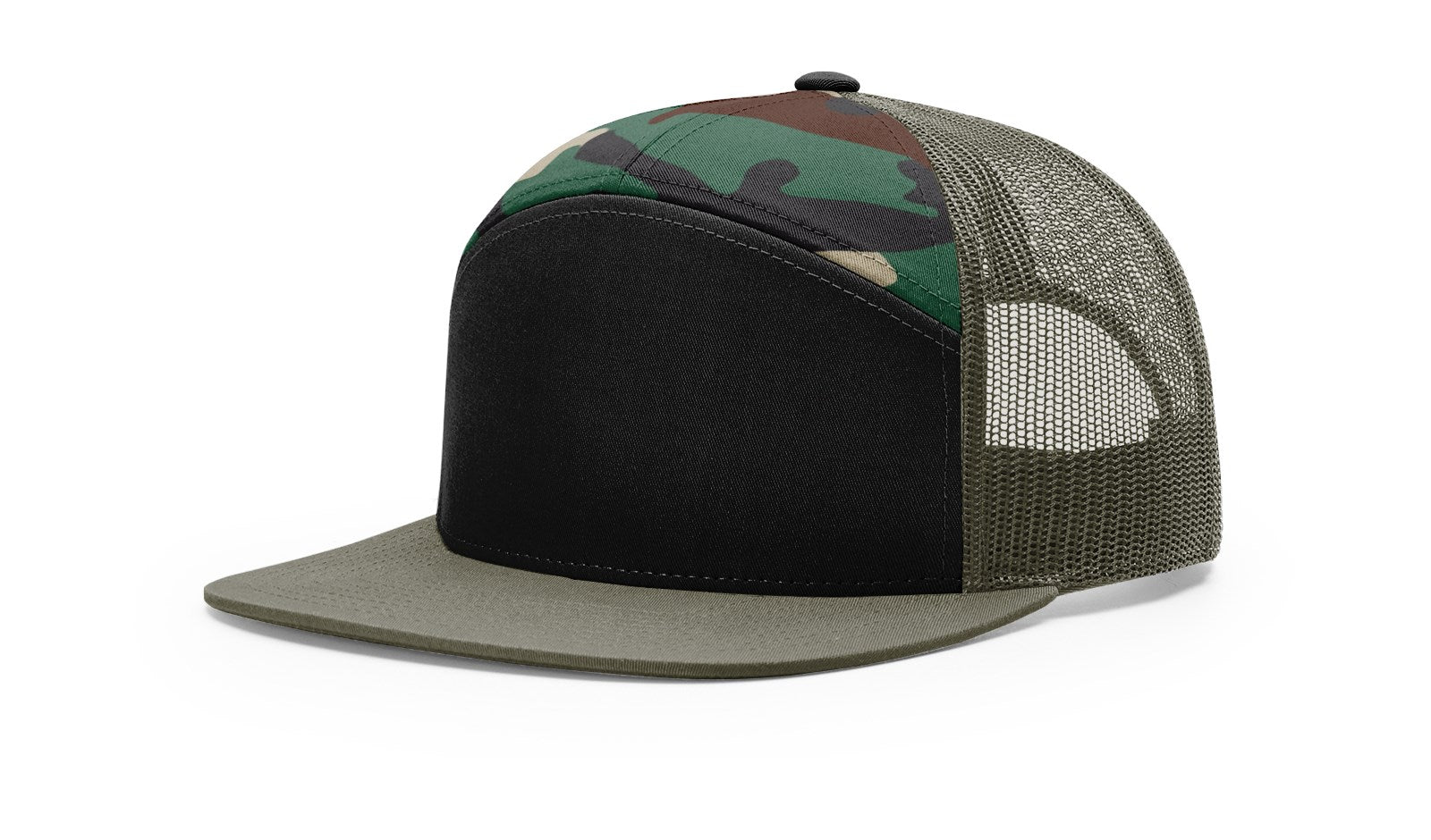 RICHARDSON 7 PANEL TRUCKER TRI-COLOR