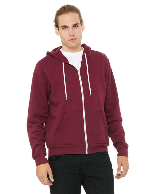 Bella + Canvas Unisex Sponge Fleece Full-Zip Hooded Sweatshirt
