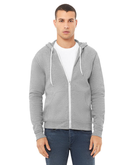 Bella + Canvas Unisex Sponge Fleece Full-Zip Hooded Sweatshirt