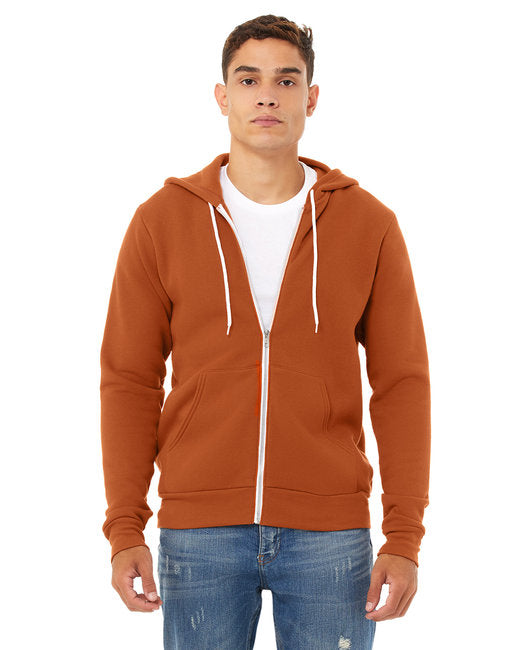 Bella + Canvas Unisex Sponge Fleece Full-Zip Hooded Sweatshirt