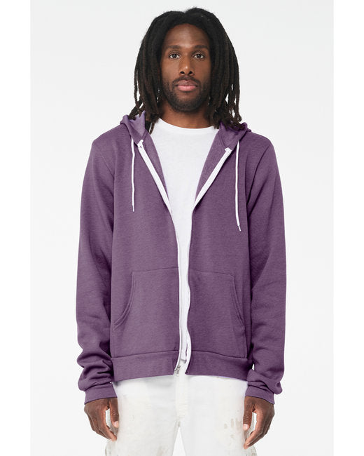 Bella + Canvas Unisex Sponge Fleece Full-Zip Hooded Sweatshirt