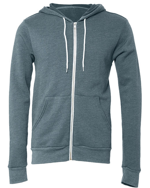 Bella + Canvas Unisex Sponge Fleece Full-Zip Hooded Sweatshirt