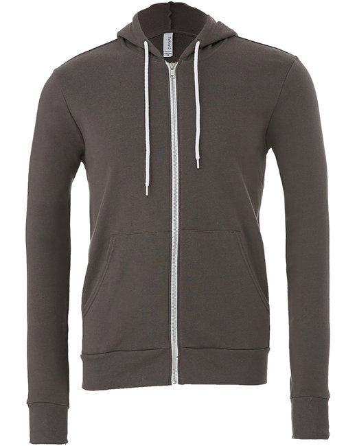 Bella + Canvas Unisex Sponge Fleece Full-Zip Hooded Sweatshirt