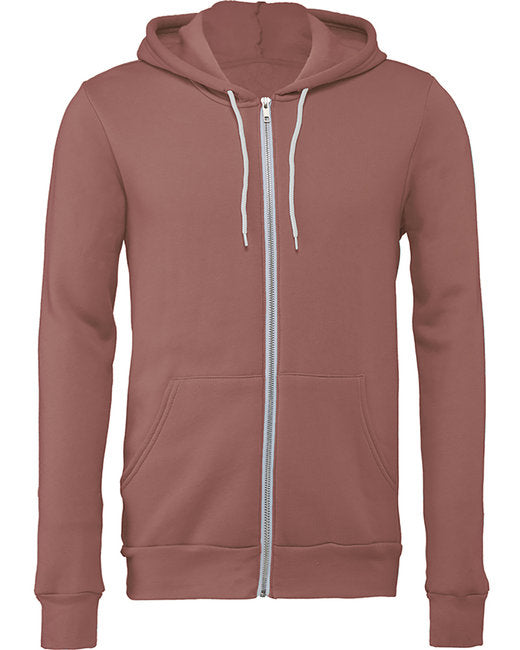 Bella + Canvas Unisex Sponge Fleece Full-Zip Hooded Sweatshirt