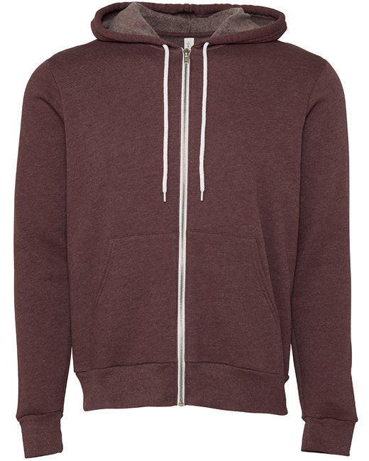 Bella + Canvas Unisex Sponge Fleece Full-Zip Hooded Sweatshirt
