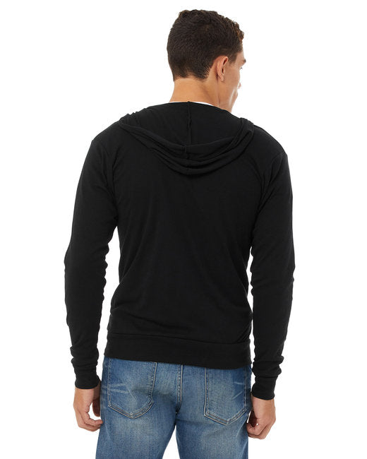 Bella + Canvas Unisex Triblend Full-Zip Lightweight Hoodie