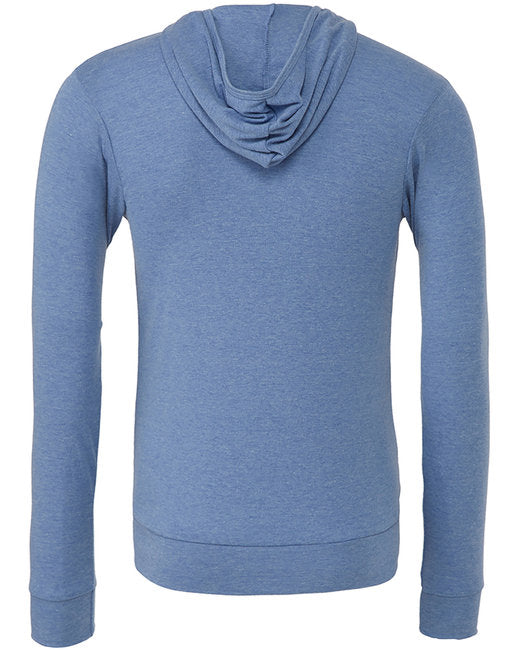 Bella + Canvas Unisex Triblend Full-Zip Lightweight Hoodie