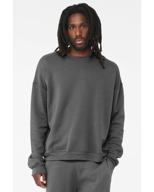 Bella + Canvas Unisex Drop Shoulder Fleece Crew Sweatshirts