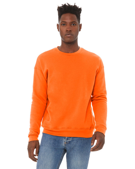 Bella + Canvas Unisex Drop Shoulder Fleece Crew Sweatshirts